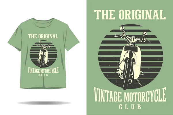 Design Original Shirt Club Moto Vintage — Image vectorielle