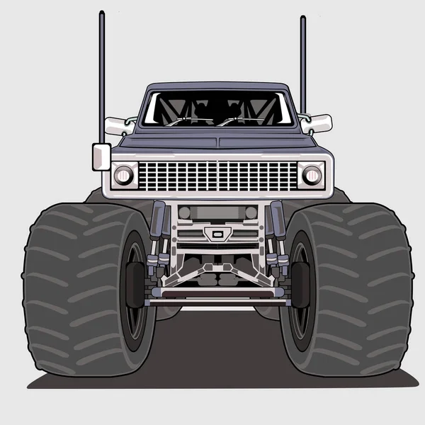 Monster Truck Big Foot Vector Ilustração — Vetor de Stock