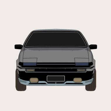 Modern araba vektör illüstrasyonu