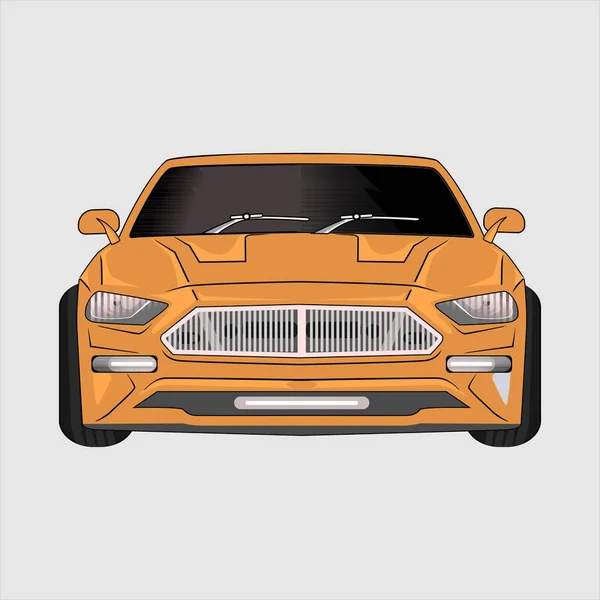 Современная Векторная Иллюстрация Спортивных Автомобилей — стоковый вектор