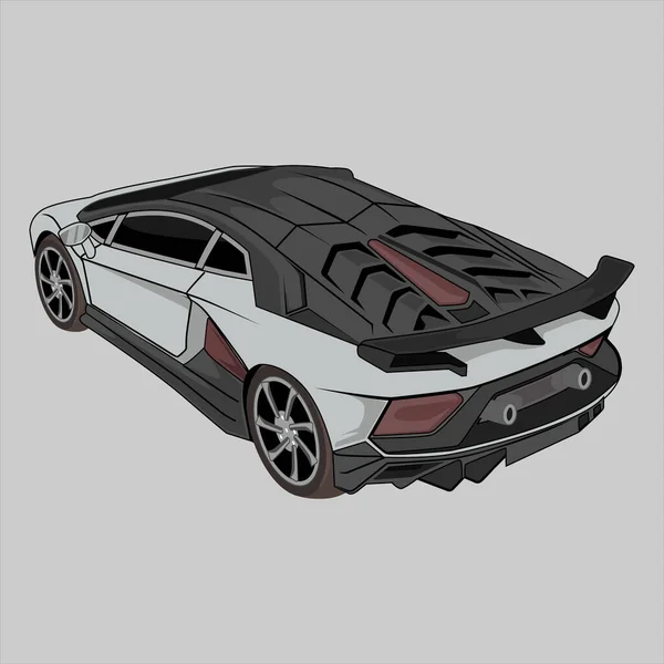 Moderne Sport Bil Vektor Illustration – Stock-vektor