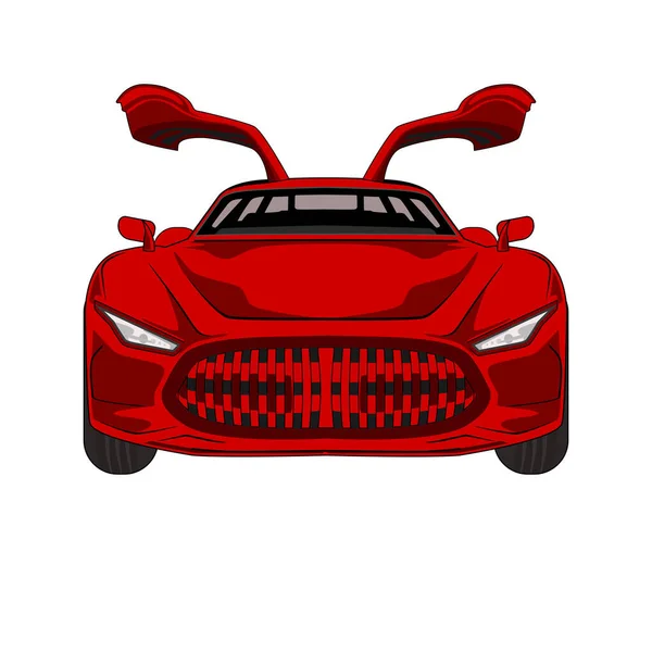 Illustrazione Moderna Del Vettore Dell Automobile Sport — Vettoriale Stock