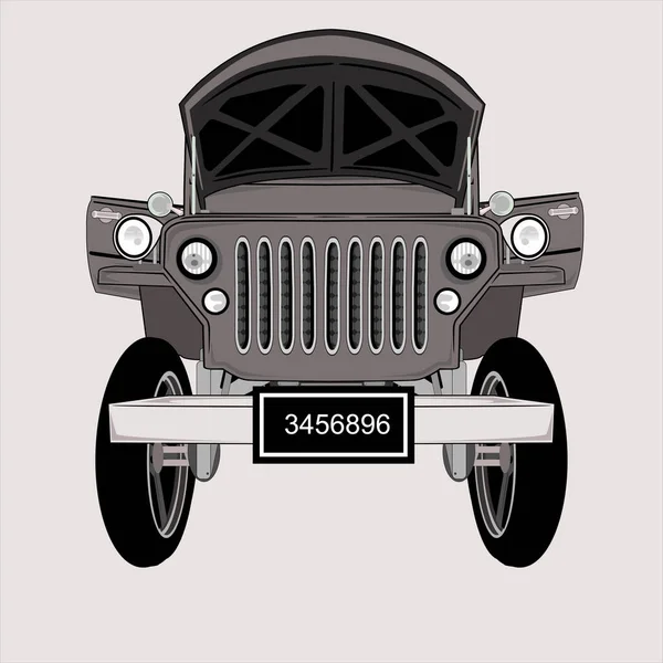 Класичний Автомобіль Векторні Ілюстрації — стоковий вектор