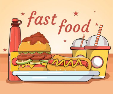 Fast food çizimleri
