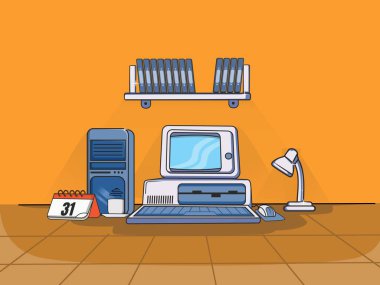 bilgisayarlı çalışma alanı