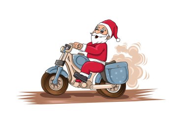Bibik motor illüstrasyonuyla Noel Baba maddesi