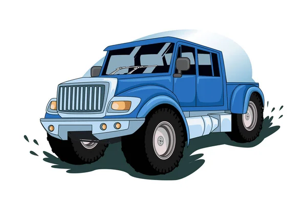 Mostro Camion Auto Vettoriale Illustrazione — Vettoriale Stock