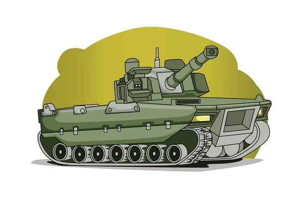 Monstruo Tanque Vector Ilustración — Vector de stock