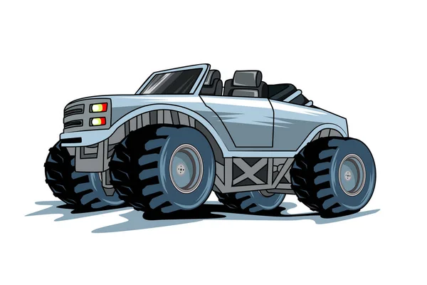 Monster Truck Auto Vector Illustratie — Stockvector