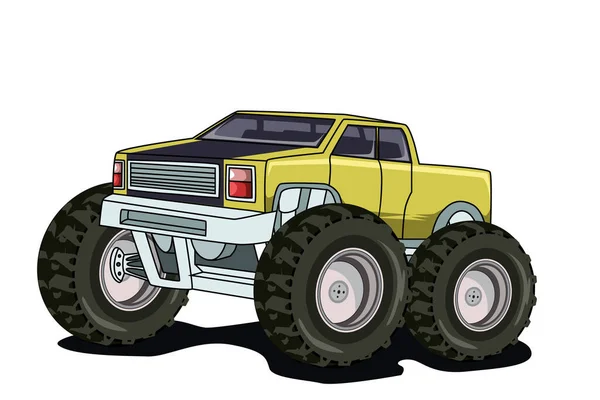 Monster Φορτηγό Αυτοκίνητο Διανυσματική Απεικόνιση — Διανυσματικό Αρχείο