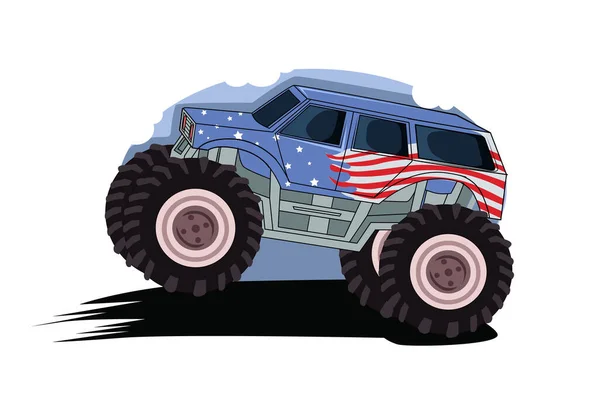 stock vector Monster truck car vector illustration