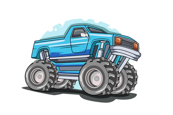 Monster Truck Bigfoot Vector Ilustración — Vector de stock