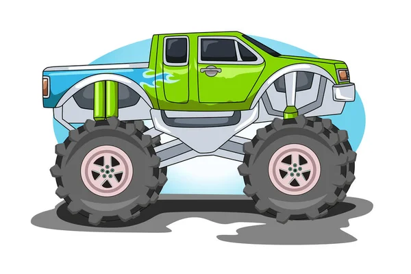 Road Big Truck Vector Illustration — Stock Vector