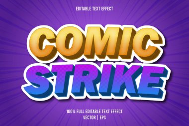 Çizgi roman grevi düzenlenebilir metin efekti biçimi