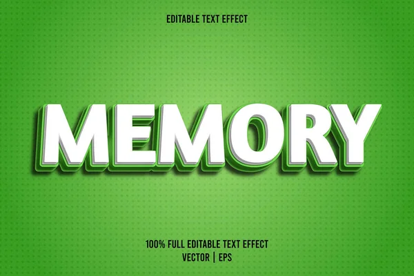 Memoria Editable Estilo Cómic Efecto Texto — Vector de stock