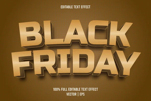 Black Friday Editable Text Effect Cartoon Style — Stock Vector