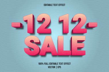 12 indirimli metin efekti çizgi film biçimi