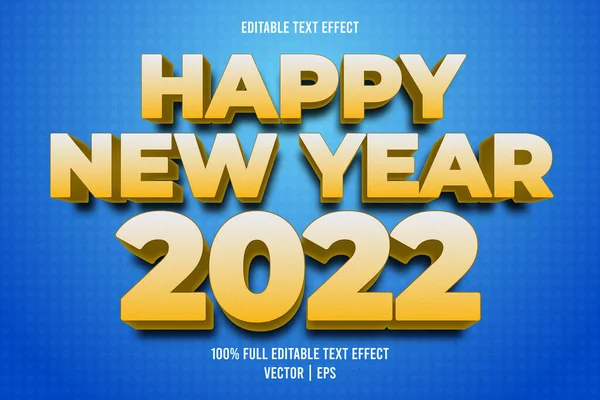 Mutlu yıllar 2022 Düzenlenebilir metin efekti