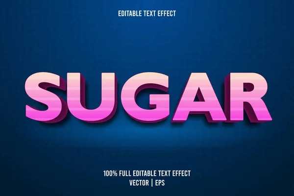 Şeker Düzenlenebilir Metin Efekti Biçimi — Stok Vektör