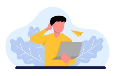 Dünya Kitap Günü Düz Tasarım İllüstrasyonu