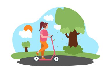 Haftasonu Etkinliği Düz Tasarım Çizimi