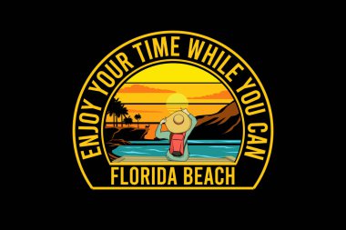 Florida plajı antika manzarası