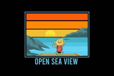 Açık deniz manzaralı antika manzaralı