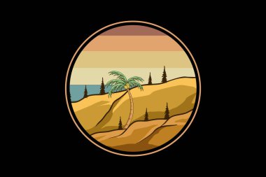 Retro klasik peyzaj tasarımı