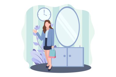 Moda Düz Tasarım Çizimi