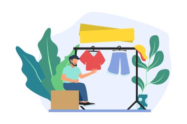 Moda Düz Tasarım Çizimi