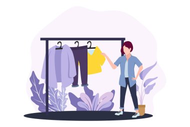 Moda Düz Tasarım Çizimi