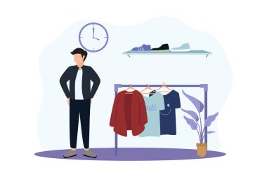 Moda Düz Tasarım Çizimi