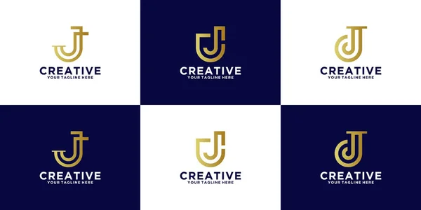 Eine Sammlung Von Logodesigns Initialisiert Den Buchstaben Für Beratungsunternehmen Unternehmen — Stockvektor