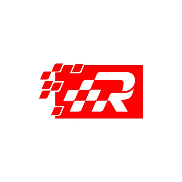 Závodní Logo Design Automobilový Průmysl Běh — Stockový vektor