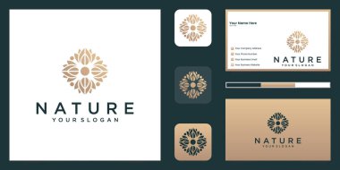 Şatafatlı süslemeler, çizgili sanat tarzıyla Minimalist zarif bir çiçek gülü. Logolar güzellik, kozmetik, yoga ve spa için kullanılabilir. logo ve kartvizit