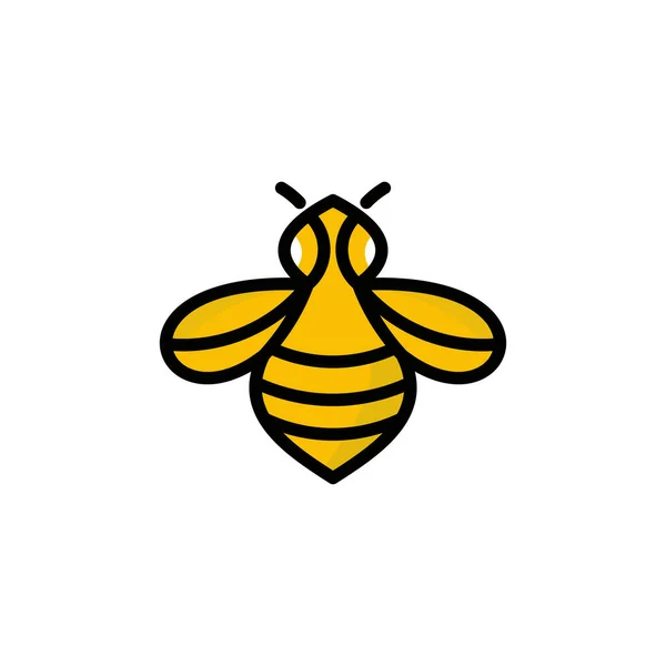 Bal Arısı Hayvan Logo Vektörü — Stok Vektör