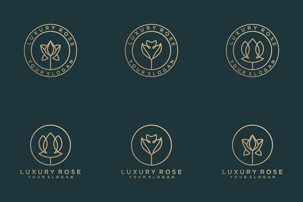 İlk harf lüks süs amblemi seti. Dekoratif set. Lüks gümüş ilk alfabe logo şablonu