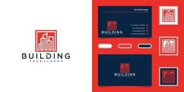 building logo and business card inspiration clipart