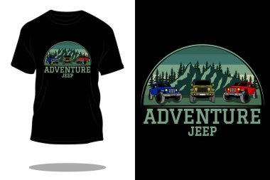 Macera jipi T-shirt tasarımı