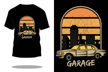 Garaj vagonu tişört tasarımı