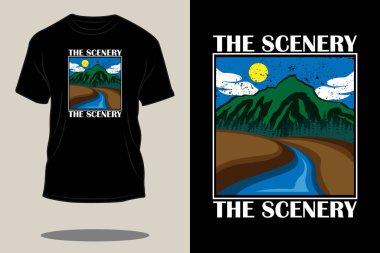 dekor retro t-shirt tasarımı