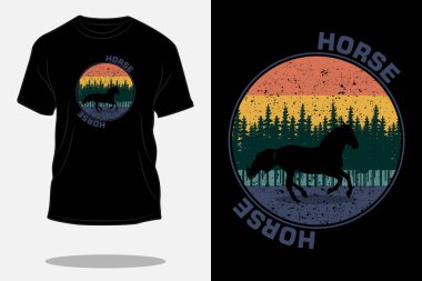 At retro vintage t-shirt tasarımı