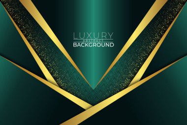 Lüks Soyut Arkaplan Yeşil Biçim