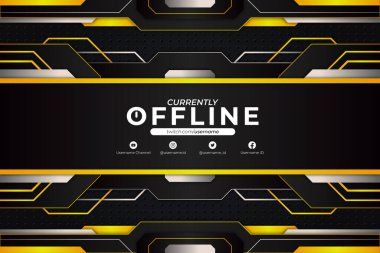 Çevrimdışı Arkaplan Sarı Biçimli