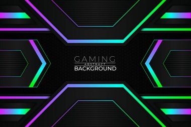 Gelecekçi Oyun Arkaplanı RGB Biçimi