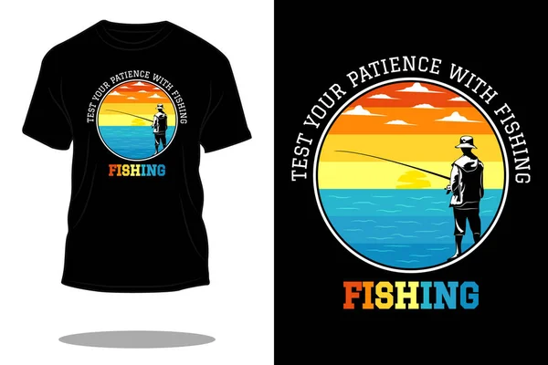 stock vector fishing retro t shirt design