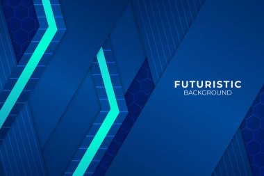 Gelecekçi Soyut Arkaplan Mavisi
