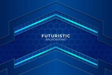Gelecekçi Soyut Arkaplan Mavisi