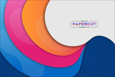 Soyut Kağıt Kesimi Renkli Arkaplan