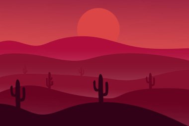 düz çöl geceleri kırmızıdır.